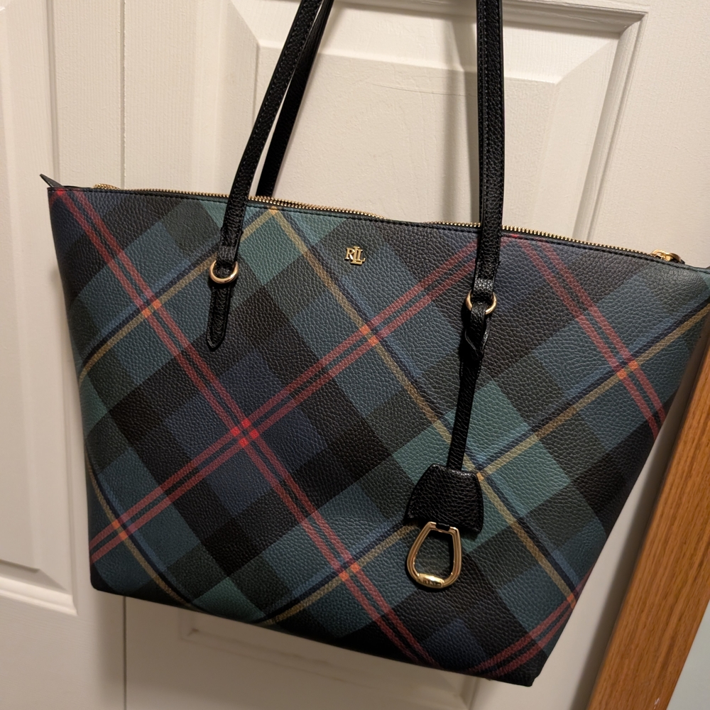Ralph Lauren Tartan Tote